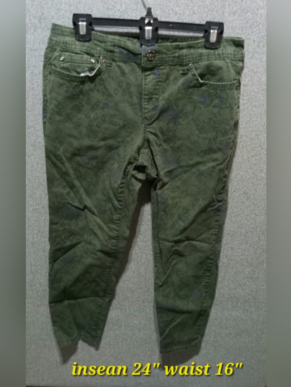 Code Bleu Olive Green Girls' Jeans